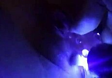 Glow in the dark pussy full video with toys and dildo