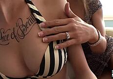 Hot goth teen 18+ pussy eating her horny stepmom?