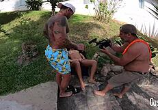 Amaya Takayo gets anal from tattooed Jhonny Gab on camera