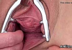 hot lesbian models fist fucking each other's spread holes