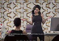 ms denvers, ep 24, student sneaks a touch on teacher's ass