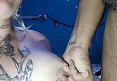 latina blonde lover chats from mouth to ass in anime style