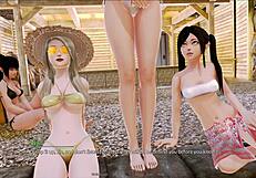 playing harem hotel game in a hotel