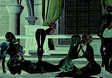 Fire Emblem Three House battalion management in wild 3D classroom.