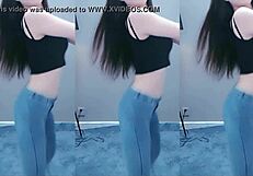 hey, check this cute chinese girl dancing with sexy moves