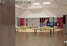 Fashion business with beautiful breasts