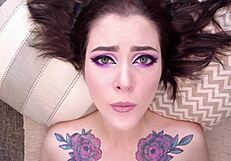 Yo, check stacy’s mantra with hot brunette moaning and dirty talk