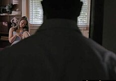 slutty stepdaughter gets fucked hard and creamed in wild fantasy roleplay. her interracial ride is pure taboo.