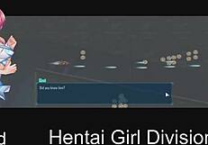 in this hentai, a girl from the neko division gets involved