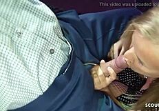 Dora's Real Lapdance Turns into Bareback Desk Fuck with Facial