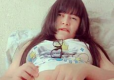 petite hana lily teases her tight cunt