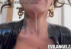 Mick Blue dominates Arabelle Raphael in intense latex foot fetish