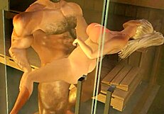 हेर्वर्ड चीयरलीडर को सौना में मोटे लंड की ट्रेनिंग देता