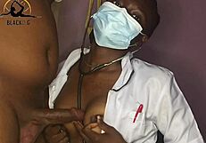 Pretty Lizzy shares a thick cock with sweet ebony charm in steamy action