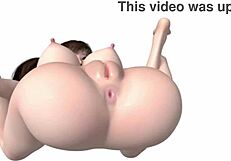 bigboob hentai 3d babe bent over for a massive cock creampie in wild action.