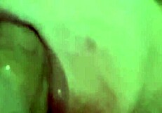 Wife gives wet blowjob with cum on small tits