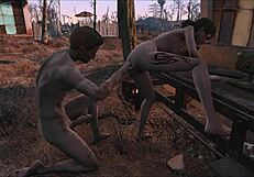 Intense Brunette Slave Undergoes Fallout 4 Hentai Training Fuck