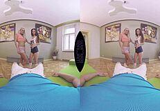 I enjoyed intense anal with two hot girls in a hardcore threesome