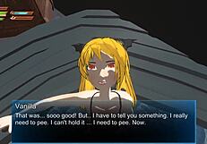 Femdom vampire in whirlpool pool POV game.