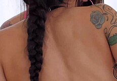 Destiny Lovee in a 4K threesome with big ass lovers