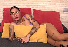 valeria tests a young rookie who nails her test