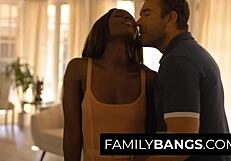 Stud Sensually Fills Up Ebony Sister-In-Law Ana Foxxx