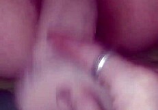 She fiercely fingers her wet pussy as I thrust gigantic dildo deep