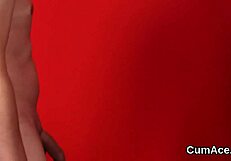 kinky peach receives massive sperm facial while swallowing all jizz