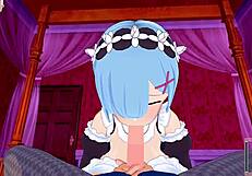 【re zero rem】male take pov 3dhentai anime game koikatsu video