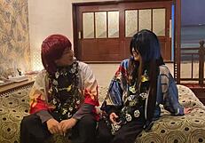 Japanese Wife in Halloween Costume Sucks and Gets Raw Creampie Action