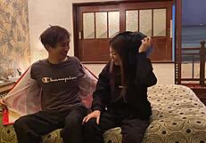 Japanese Wife in Halloween Costume Sucks and Gets Raw Creampie Action