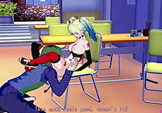 i’m obsessed with harley quinn hentai blowjobs