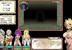 In this HENTAI game, four bitches EXPLORE dungeons for SEX