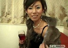 Naughty Japanese with Perfect Tits Teases in Steamy Shower Bath!