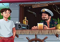 summertimesaga - mature takes creampie in pussy during hot hentai scene