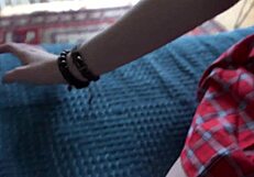 18 year old girl gets her pussy eaten, sucks cock, and gets fucked pov