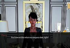 Amateur redhead's small tits bounce during game walkthrough