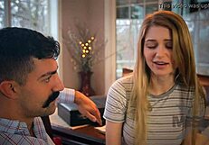 omg, caught my step bro with a boner and couldn't resist bending over for his monster cock in pov... help!