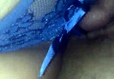 Young and unfaithful Hispanic beauty on her knees in a thong.