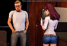 D Va Gets Wild in Cartoon Blowjob Action