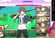 Vtuber Lewdneko Plays Evenicle Part 18 with Huge Tits