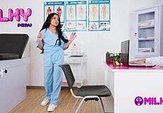 Nurse Maribel asks for raise and gets dick in hospital