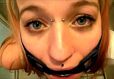 Pervypixie Gagged and Forced to Drink Piss in Raw POV Amateur Scene