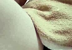 asian young man notices miss's itchy pussy and helps with bareback riding and wet assfucking