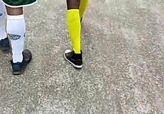 Horny Studs Fucking Hard in Gay Bareback Forest Scene