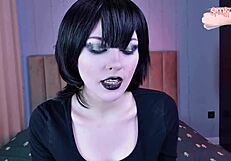 Hey, naughty vampire Mavis Dracula, turned cum eater, craving more of your sperm?