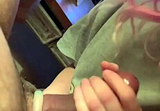 an amateur records a video at home with her partner