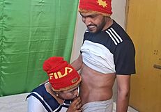 Hanif and Adori enjoy late night anal sex in the bedroom.