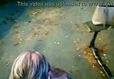 NZ milf slut pisses in public park and gets soaked! OMG, so wild! 🌧️