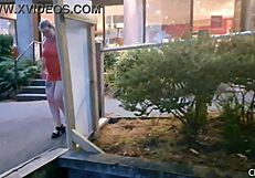 NZ milf slut pisses in public park and gets soaked! OMG, so wild! 🌧️